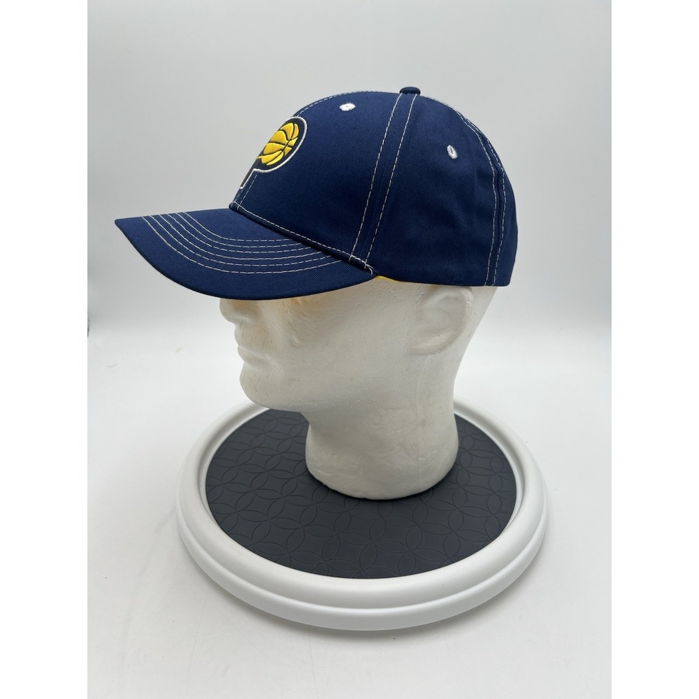 Indiana Pacers Snapback Hat Blue Yellow Contrast‎ Stitch Adjustable NBA Cap
